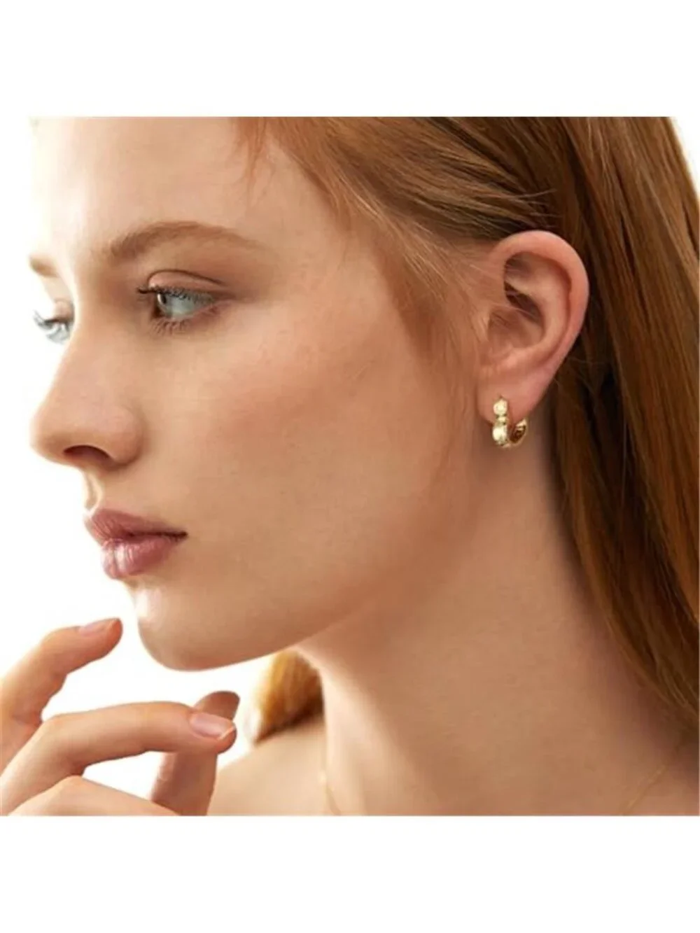 14K Gold Plated Heart Hoop Earrings for Women Trendy Huggie Star Moon Zirconia